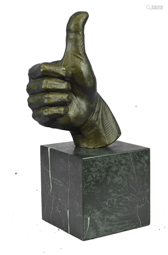 Thumbs Up Bronze Sculpture