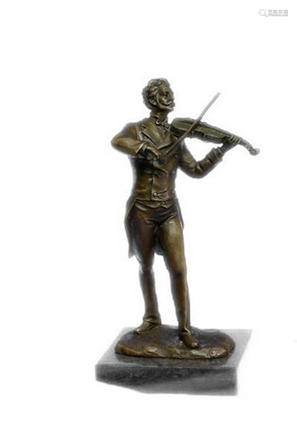 Milo Violinist Bronze Sculpture