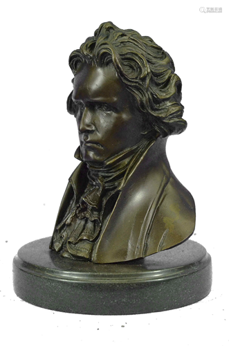 Fisher Beethoven Bust Bronze