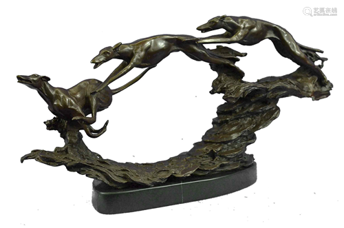 Thomas 3 wild dog running Bronze