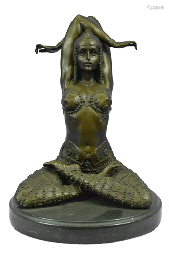 D.H Chiparus Art Deco Lady Bronze