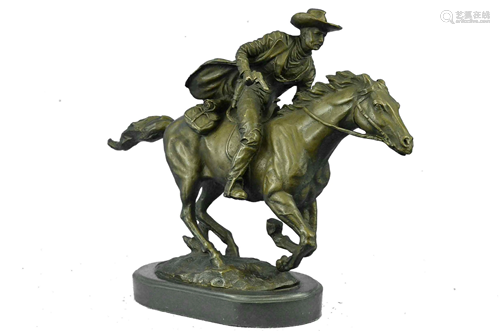 Cowboy Western Bronze Statue