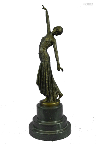 D.H Chiparus Dancer Art Deco Bronze