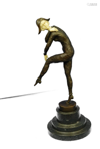 D.H Chiparus Dancer Art Deco Bronze