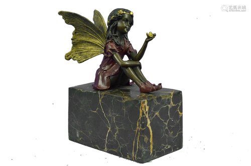 Butterfly Nymph Fairy Fantasy Bronze