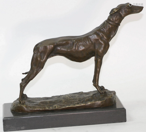 A. Cain Family Dog Bronze Statue