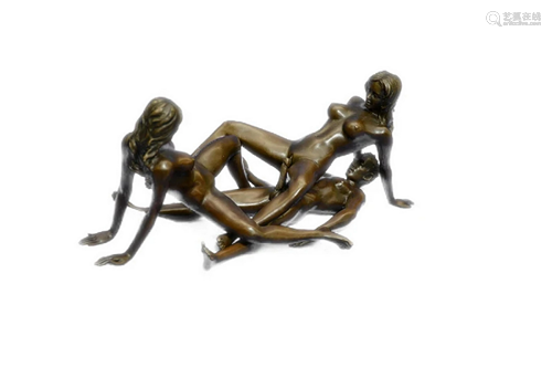 Mavchi Threesome Bronze Statue