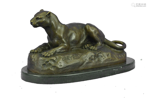 Barye Art Deco Puma Sculpture