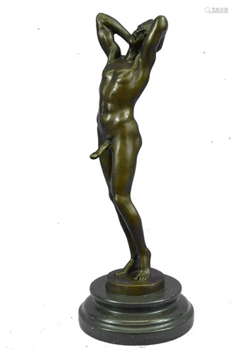 Nick Nude Men Bronze Sculpture