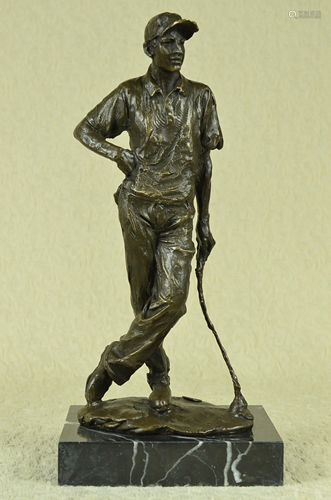 Champion Golfer Bronze Sculpture