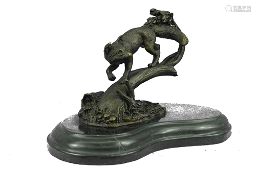 Beatuce Fox Wild Animal Bronze