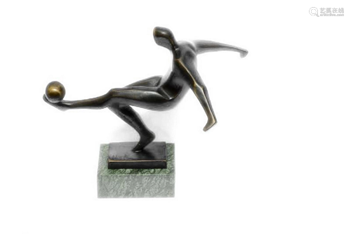 Nick Soccer Bronze Sculpture