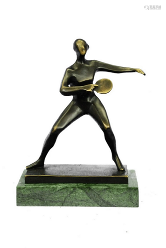 Ping Pong Bronze Sculpture