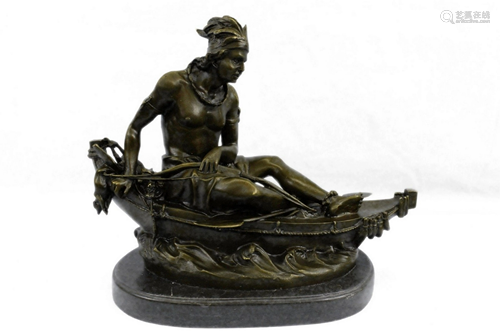 Duchoiselle Indian Warrior Bronze