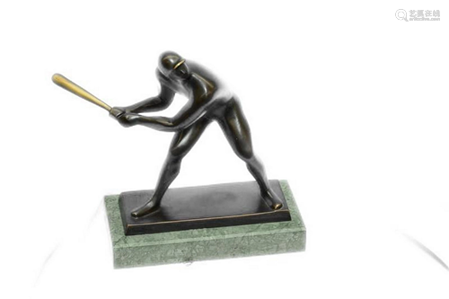 Nick Baseball Bronze Sculpture