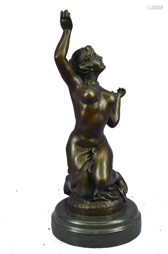 Nymph Mythical Bronze Sculpture