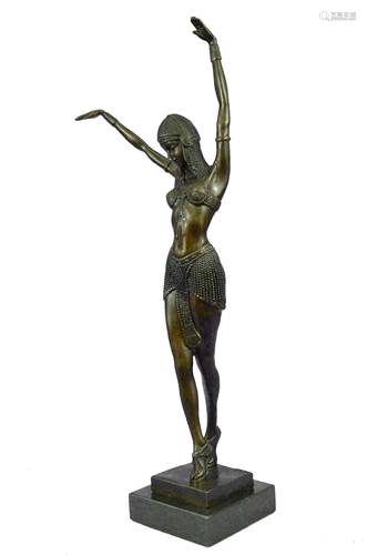 D.H Chiparus Art Deco Dancer Bronze