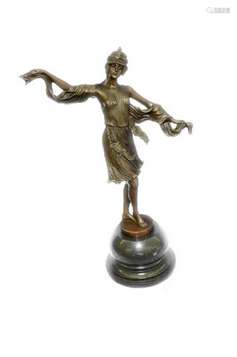 Kernalan Bronze Art Deco Dancer