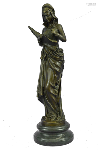 Fortuna Roman Goddess Lady Tykhe Bronze