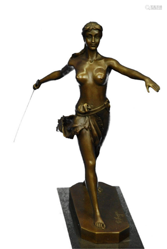 R.Leger Diana Huntress Bronze