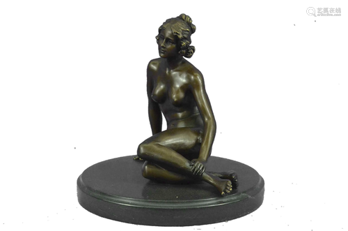 Young Nude Bronze Sculpture