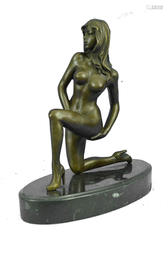 Mavchi Nude Girl Bronze Statue