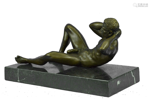 Mavchi Erotic Man Bronze Sculpture