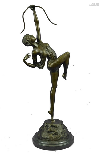 Pierre Le Faguays Diana Goddess Bronze