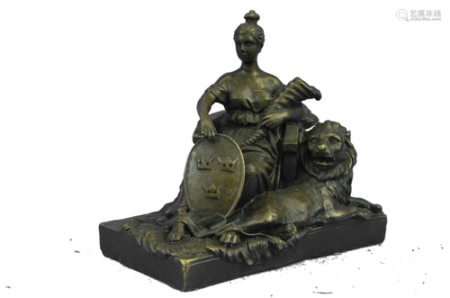 Roman Goddess Fortuna Bronze