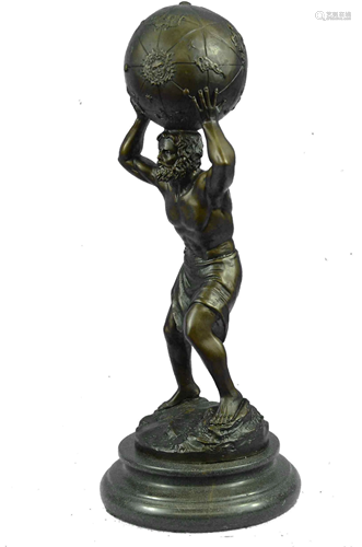 Aldo Vitaleh Greek Mythology Atlas Bronze