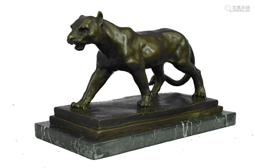 Barye Jaguar Bronze Statue