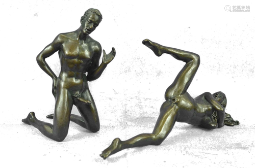 Two Piece Erotic Bronze Sex Bronze