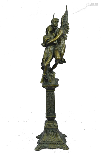 Moreau Eros and Psyche Bronze Statue