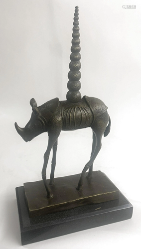 Dali Rhino Bronze Sculpture