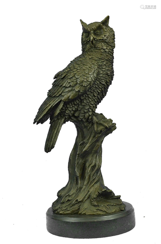 Milo Owl Bronze Bird Sculpture