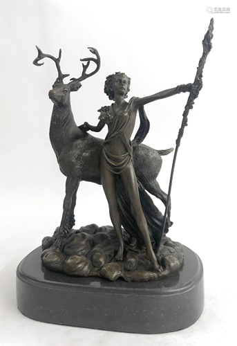 Diana The huntress Bronze Sculpture