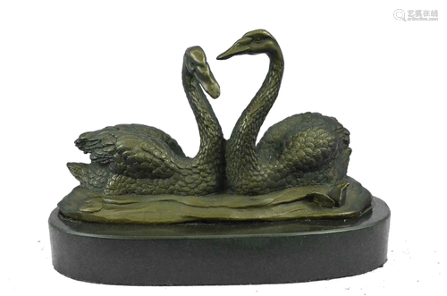 Swan Bronze Sculpture