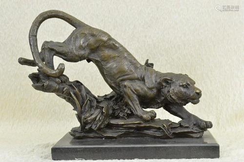 Bugatti Tiger Bronze Sculpture Bronze