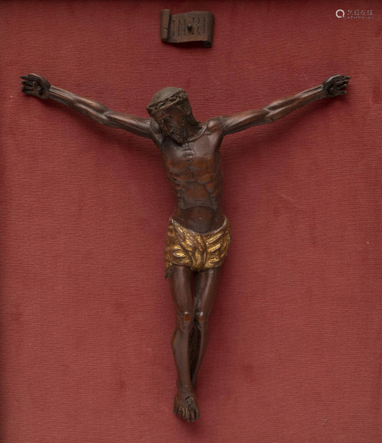 Christ; Spain, 17th century. Carved and gilded