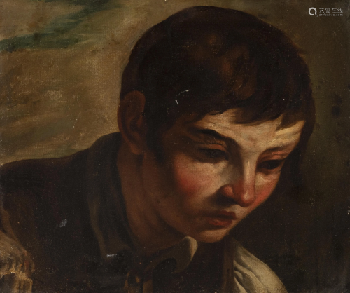 Italian school, mid 17th century. Portrait of boy.