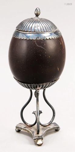 Coconut goblet, hallmarked Swe