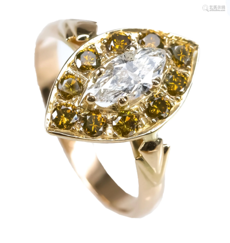 Diamond ring GG 585/000 with o