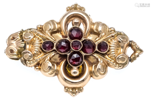 Biedermeier garnet brooch GG/R