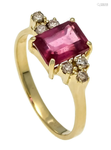 Ruby diamond ring GG 585/000 w