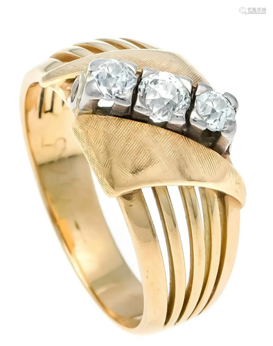 Old cut diamond ring GG 585/00