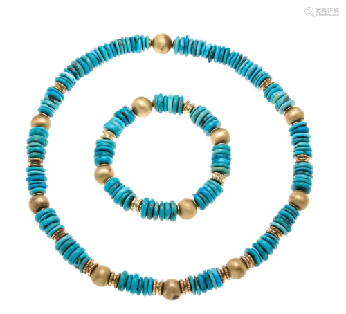 Turquoise set with magnetic cl