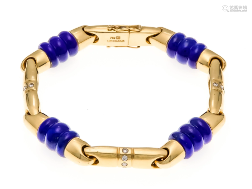 Lapis lazuli diamond bracelet