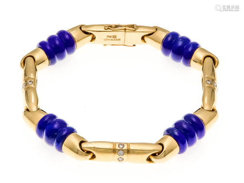 Lapis lazuli diamond bracelet