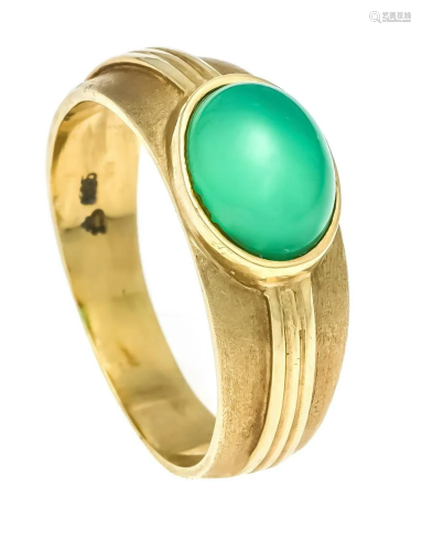 Jade ring GG 585/000 with one