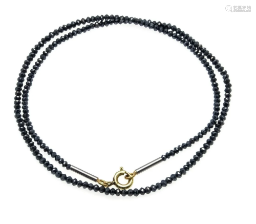 Diamond necklace with spring r